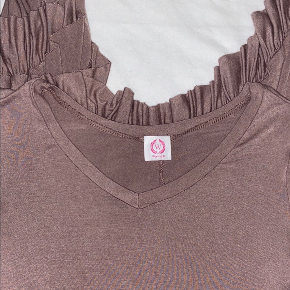 WANNA B MIDI- DRESS  RUFFLED ENDS